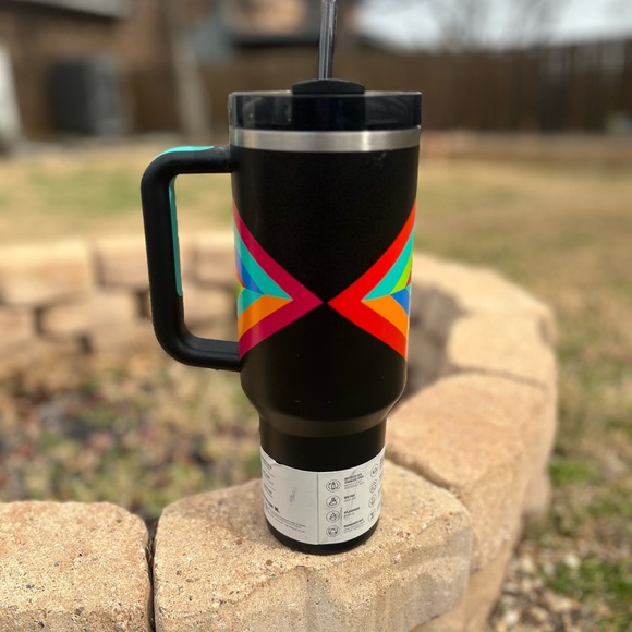 Stanley Black and Multicolor Quencher H2.0 Tumbler - Picture 2 of 5